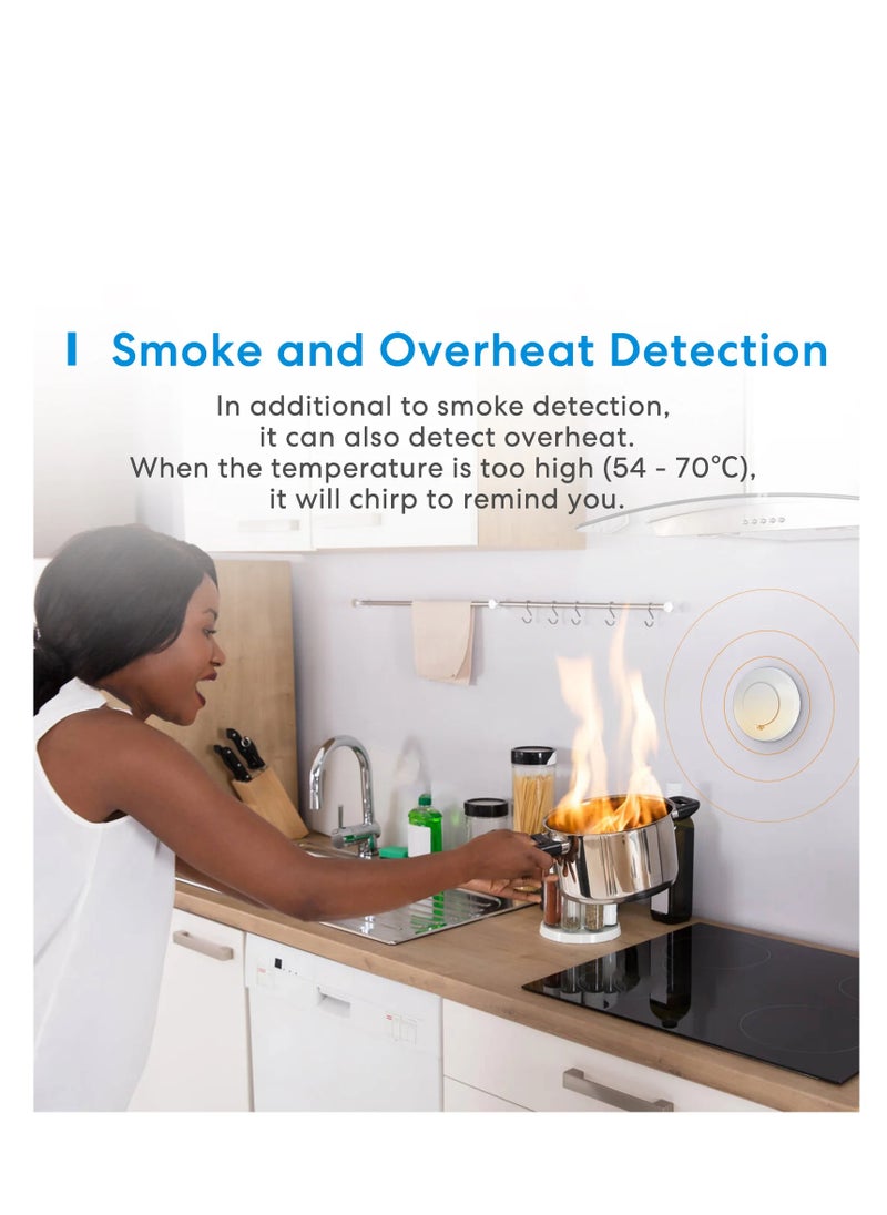 meross - Meross Smart Smoke Alarm With Hub - Image 1