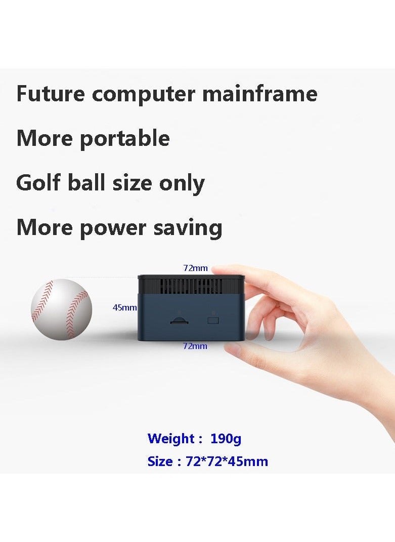 Intel - Office Mini Portable Pc Desktop Office Computer - Image 1