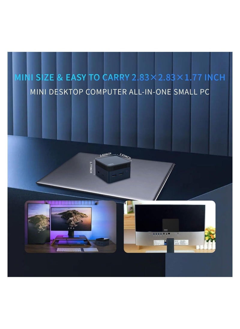 Intel - Office Mini Portable Pc Desktop Office Computer - Image 1