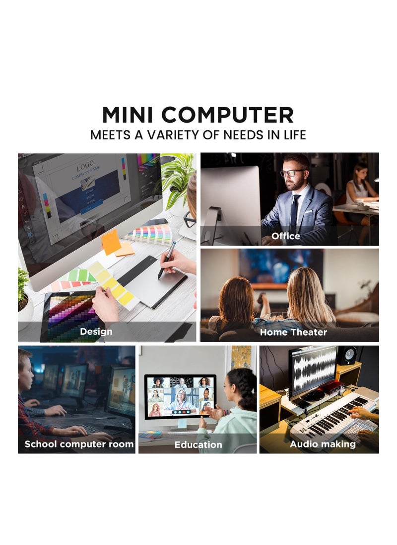 Intel - Office Mini Portable Pc Desktop Office Computer - Image 1