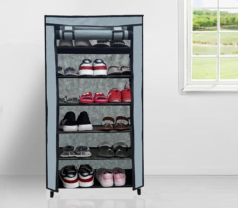Urban Choice Urban Choice Metal 6 Layer Premium MultiPurpose Shoe Rack Organizer for Heels Boots Slippers Metal Shoe Rack DIYDoItYourself