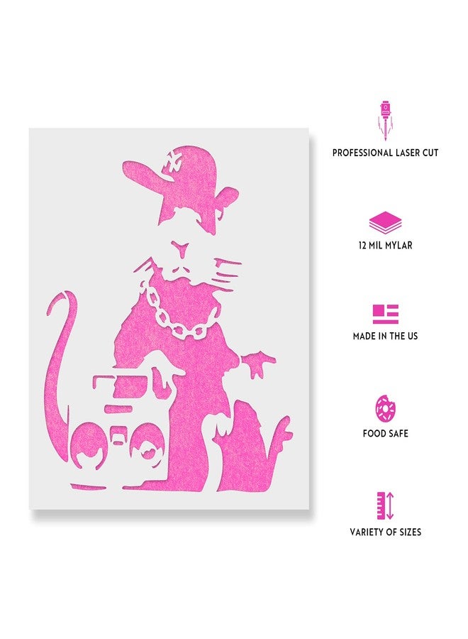 Stencil Revolution Banksy Hip Hop Rat Art - Graffiti, Banksy, Urban Stencils - Image 2
