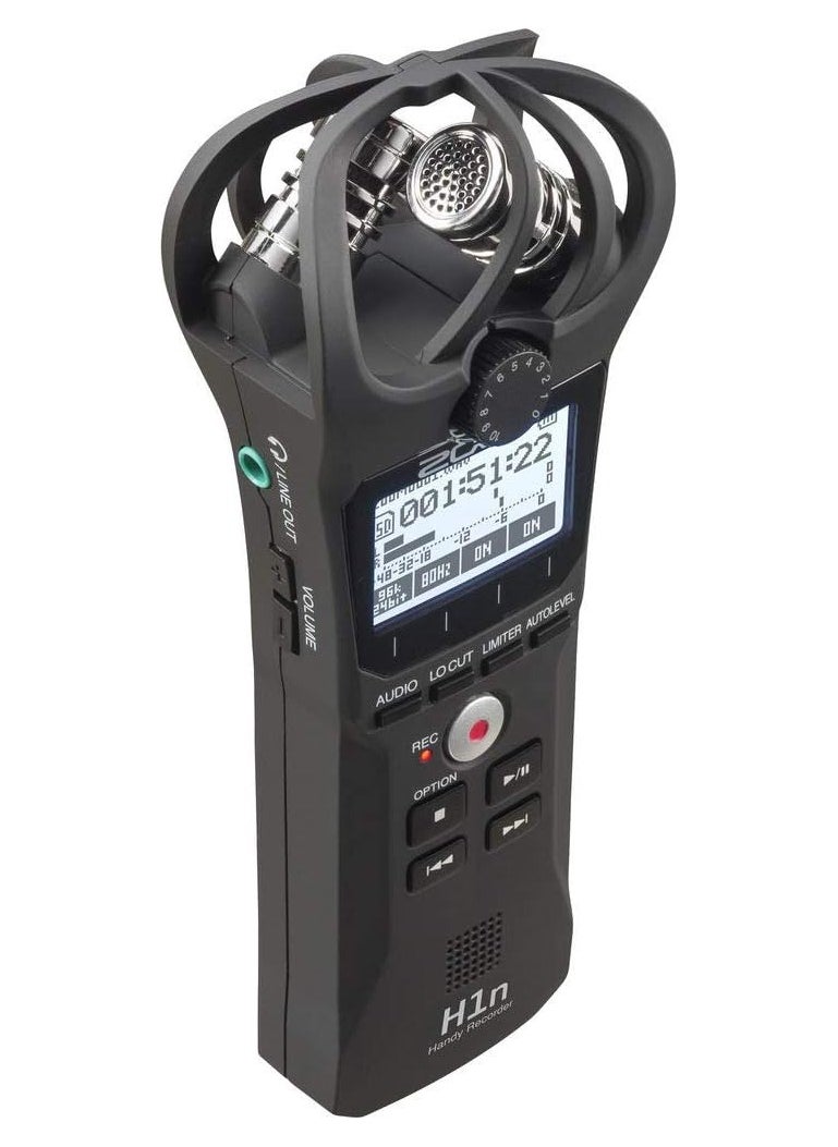 ZOOM H1n Portable Recorder, Onboard Stereo Microphones, Camera Mountable, Records to SD Card, Compact, USB Microphone, Overdubbing, Dictation, For Recording Music, Audio for Video, and Interviews  - Image 3