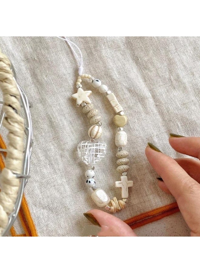 NIBEMINENT Phone Charm/ Chain Strap for Women Girls, Cute Cartoon Cell Phone Case Lanyard Wrist Strap - Image 1