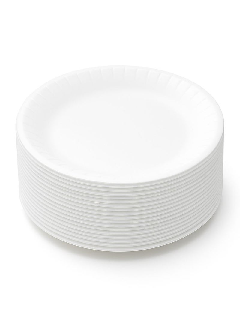 ڤسيل24 عبوة من 500 طبق رغوي للاستخدام مرة واحدة، مقاس 10 بوصات - خفيف الوزن ومتين للاستخدام اليومي - Image 1