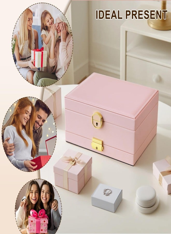 Yoobao Jewelry Box for Women, 3 Layer with Double Lock, Removable Tray, Jewelry Holder Organizers for Earrings Necklaces Rings Bracelets Watches, Ideal Present for Birthday Graduation Anniversary - Image 5