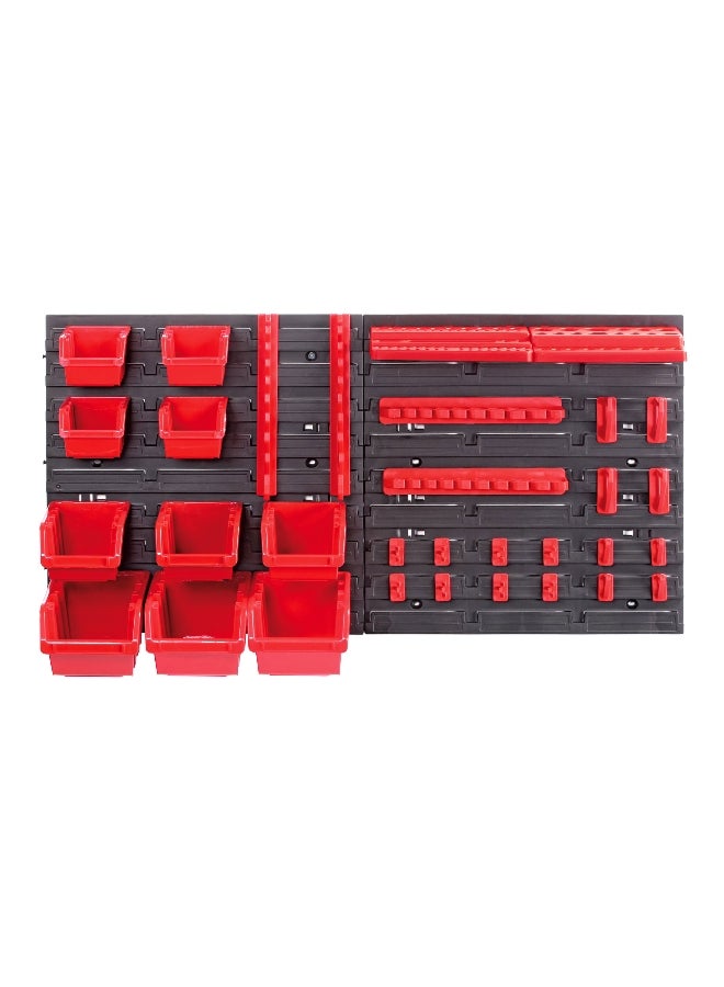 Kistenberg High-Quality Sturdy Orderline Tool Board Black and Red 16.5 x 40 x 40 cm - Image 1