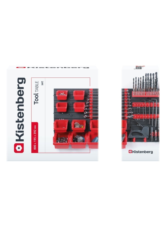 Kistenberg High-Quality Sturdy Orderline Tool Board Black and Red 16.5 x 40 x 40 cm - Image 3