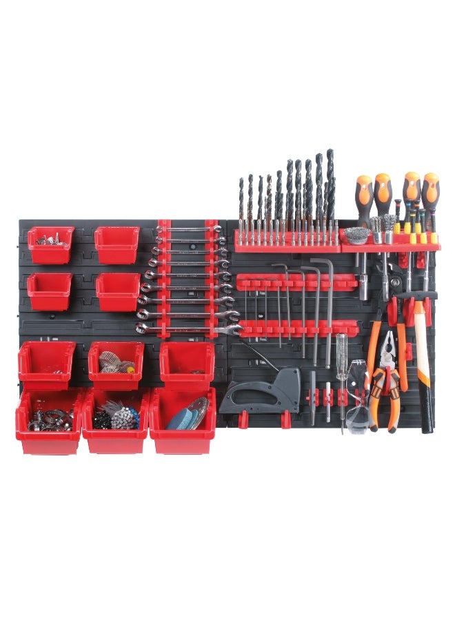 Kistenberg High-Quality Sturdy Orderline Tool Board Black and Red 16.5 x 40 x 40 cm - Image 2