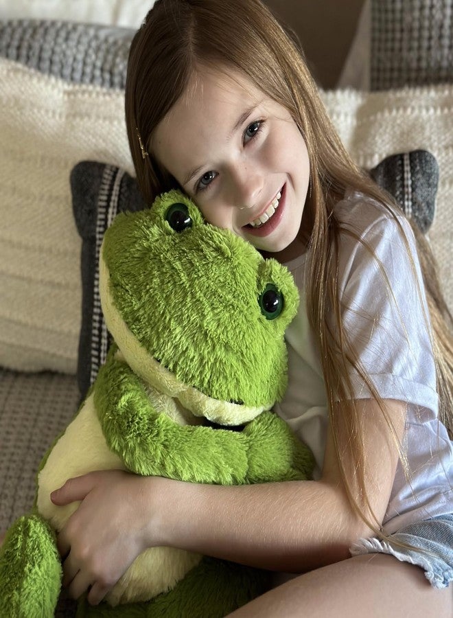 MaoGoLan فروغ ماوغولان المحشو الكبير 24 بوصة ضفدع عملاق لطيف لعبة محشوة للمراهقين لعبة قماشية خضراء للفتيات لعبة ضفدع كبيرة للأطفال هدايا عيد الميلاد زينة حفلات ذات طابع خاص - Image 2