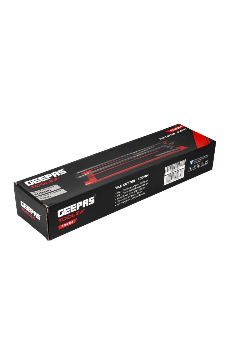 GEEPAS Geepas Tile Cutter GT59364, Durable, Ideal For Ceramic, Porcelain, and Other Tiles, Cutting Length: 600 MM, Cutting Thickness: 12 MM, Suitable for Cutting Tiles  - Image 5