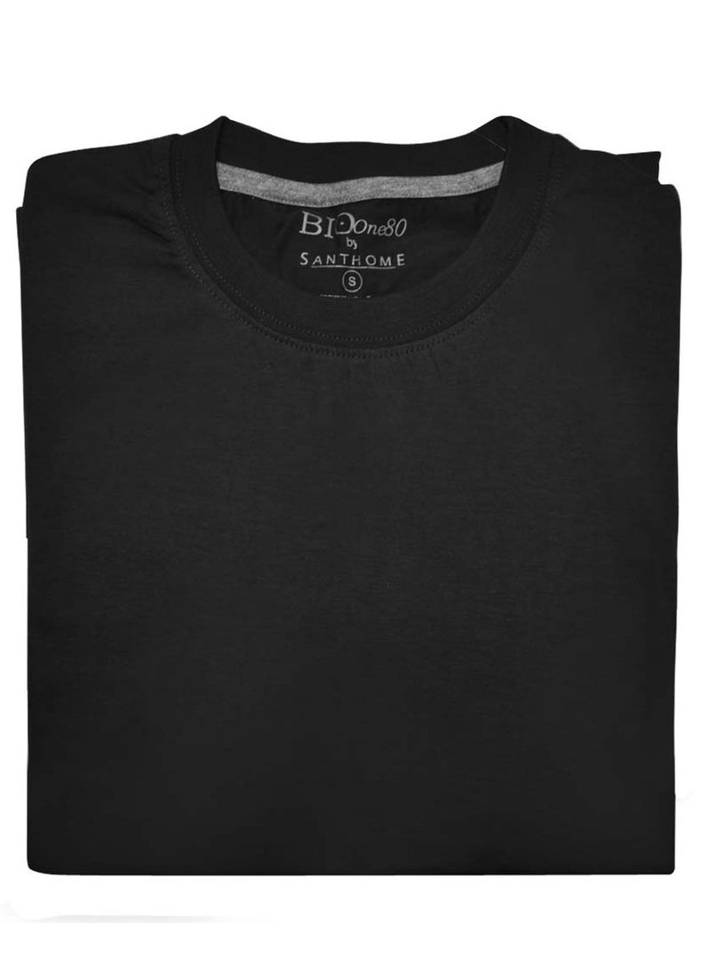 SANTHOME - Plain round neck t-shirts for men - Image 1