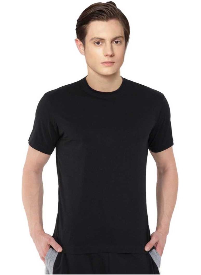 SANTHOME Plain round neck t-shirts for men  - Image 4