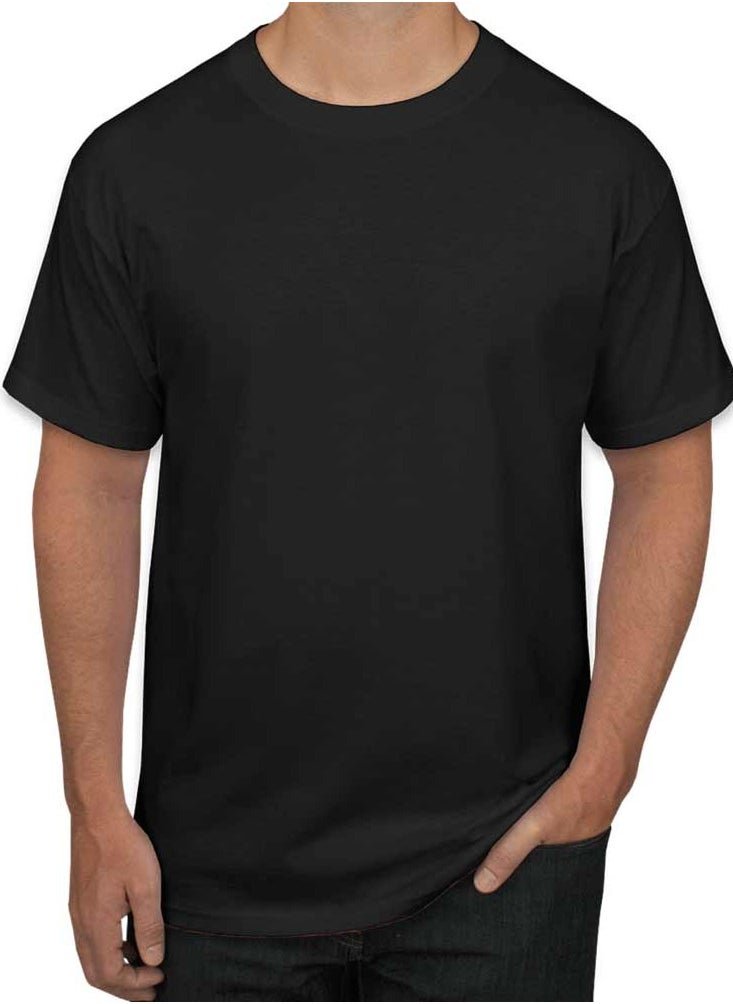 SANTHOME Plain round neck t-shirts for men  - Image 2