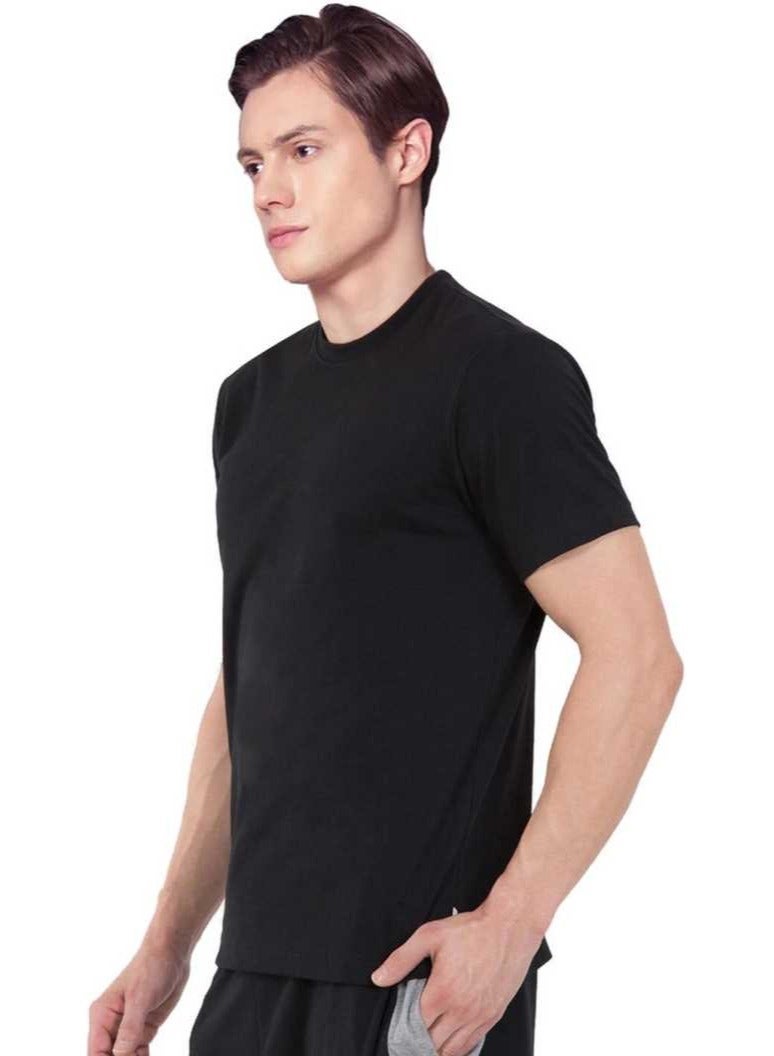 SANTHOME Plain round neck t-shirts for men - Image 4