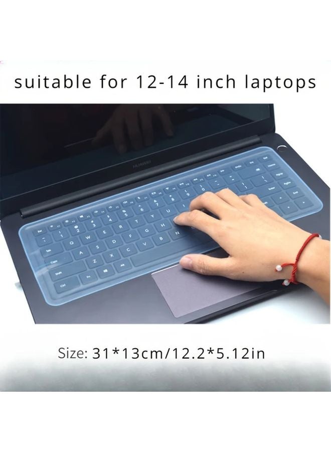 Purple Keyboard Protector For 12 14 Inch Laptop Waterproof Dust Proof Easy Clean - Image 4
