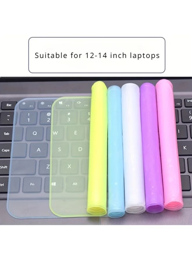 Purple Keyboard Protector For 12 14 Inch Laptop Waterproof Dust Proof Easy Clean - Image 2