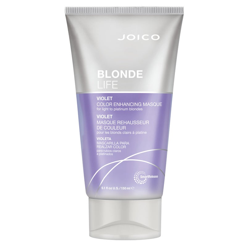 Joico Blonde Life Color Enhancing Masque | For Blonde Hair | Color Depositing Treatment | Maintain Unique Blonde Tones | Fortified With Monoi & Tamanu Oil | Violet | 5.1 Fl Oz - Image 1