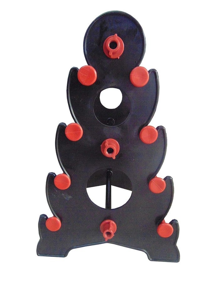 RSV Plastic Bangle Display Holder for Women_Black with Red_Hold 144 Bangles/Tower red - Image 2