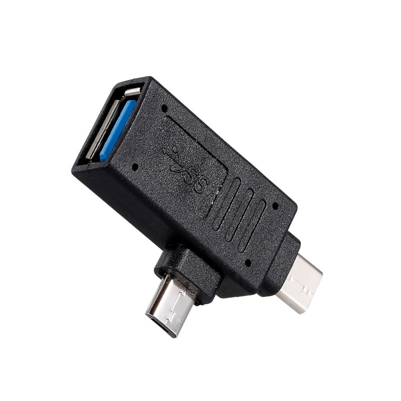 محول OTG من النوع Type-C: محول USB3.0 أسود بنقل سريع 5 جيجابت في الثانية - محول محمول يمكن توصيله واستخدامه فورًا لجهات الاتصال المتنقلة التي تدعم وظيفة OTG لربط أجهزة USB - Image 5