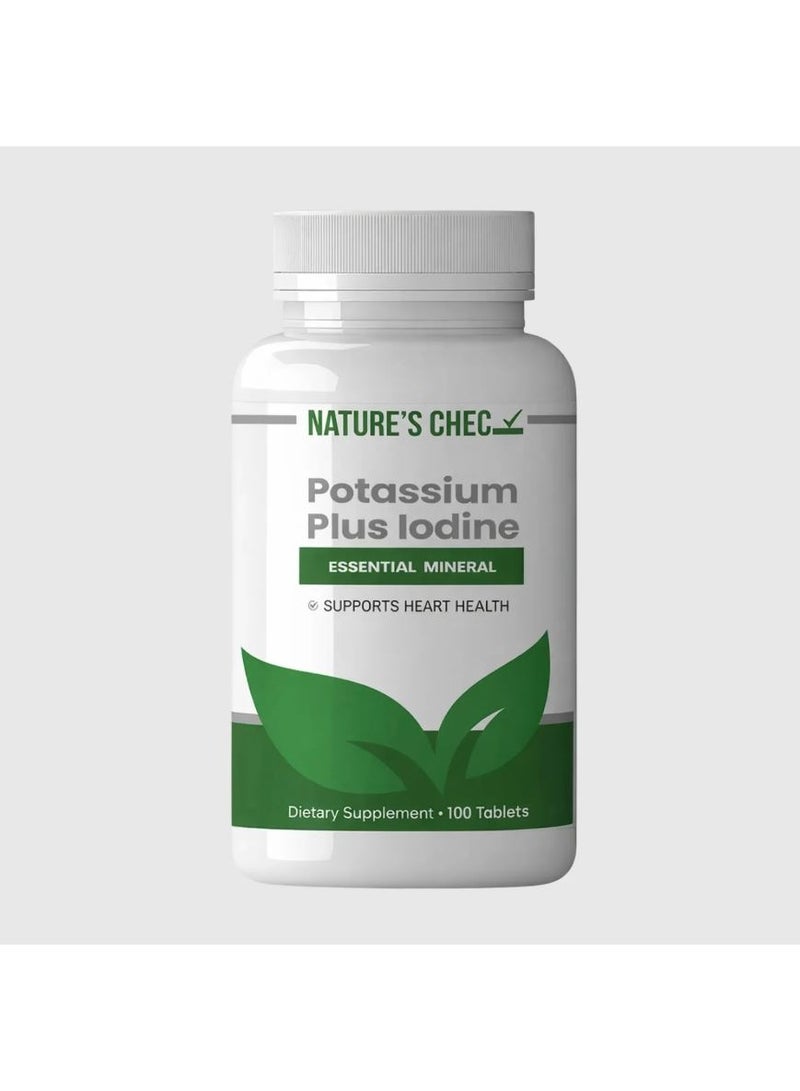 NATURE'S CHEC Potassium Plus Iodine Tablets 100S - Image 3