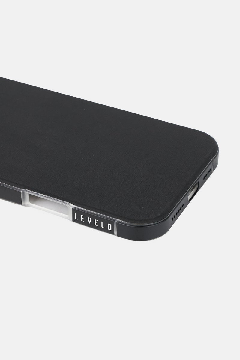 LEVELO حافظة حماية سيليكون مات غير لامع آيفون 16 برو ماكس، أسود - Image 4