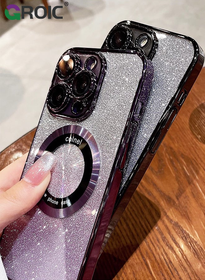 GROIC حافظة مغناطيسية لهاتف iPhone 15 Pro Max مقاس 6.7 بوصة مع واقي شاشة واحد، متوافقة مع MagSafe، مطابقة الألوان الرسمية لهاتف iPhone، غطاء هاتف مقاوم للصدمات مع فيلم زجاجي مقوى عالي الدقة - Image 4