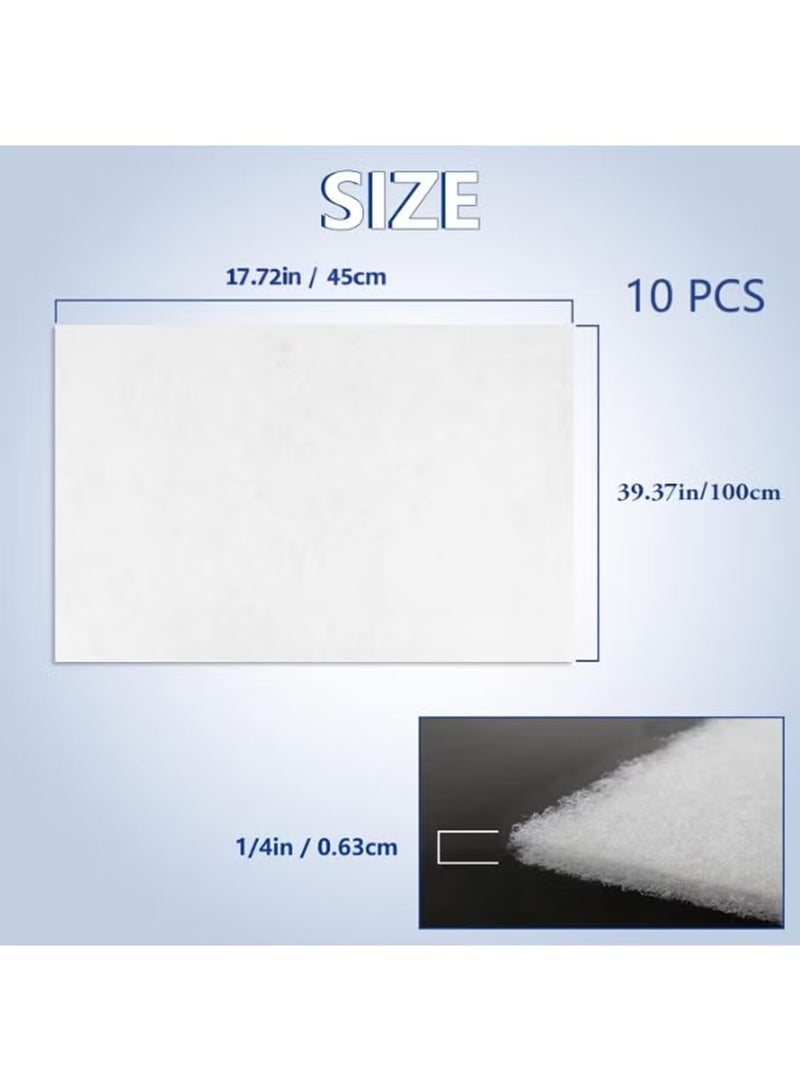 10 قطع التيار المتردد فلتر الهواء الكهروستاتيكي ورقة لتدفق هواء صحي مضاد للحساسية ومضاد للغبار لتقسيم مكيف الهواء وتكييف الهواء المركزي فلتر الهواء لاستبدال الهواء النظيف 45X100CM الفيلكرو - Image 4
