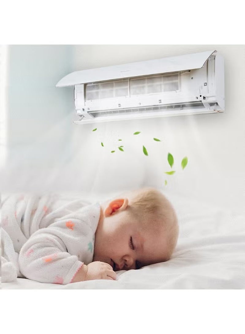 10 قطع التيار المتردد فلتر الهواء الكهروستاتيكي ورقة لتدفق هواء صحي مضاد للحساسية ومضاد للغبار لتقسيم مكيف الهواء وتكييف الهواء المركزي فلتر الهواء لاستبدال الهواء النظيف 45X100CM الفيلكرو - Image 5