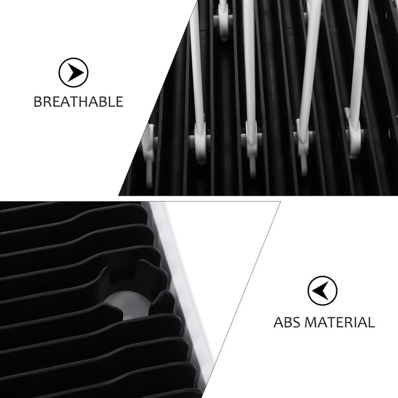Multifunctional Bottle Drying Rack Durable and Practical Holder for Easy Storage Organizer for Bottles and Cups Black Color - Image 3