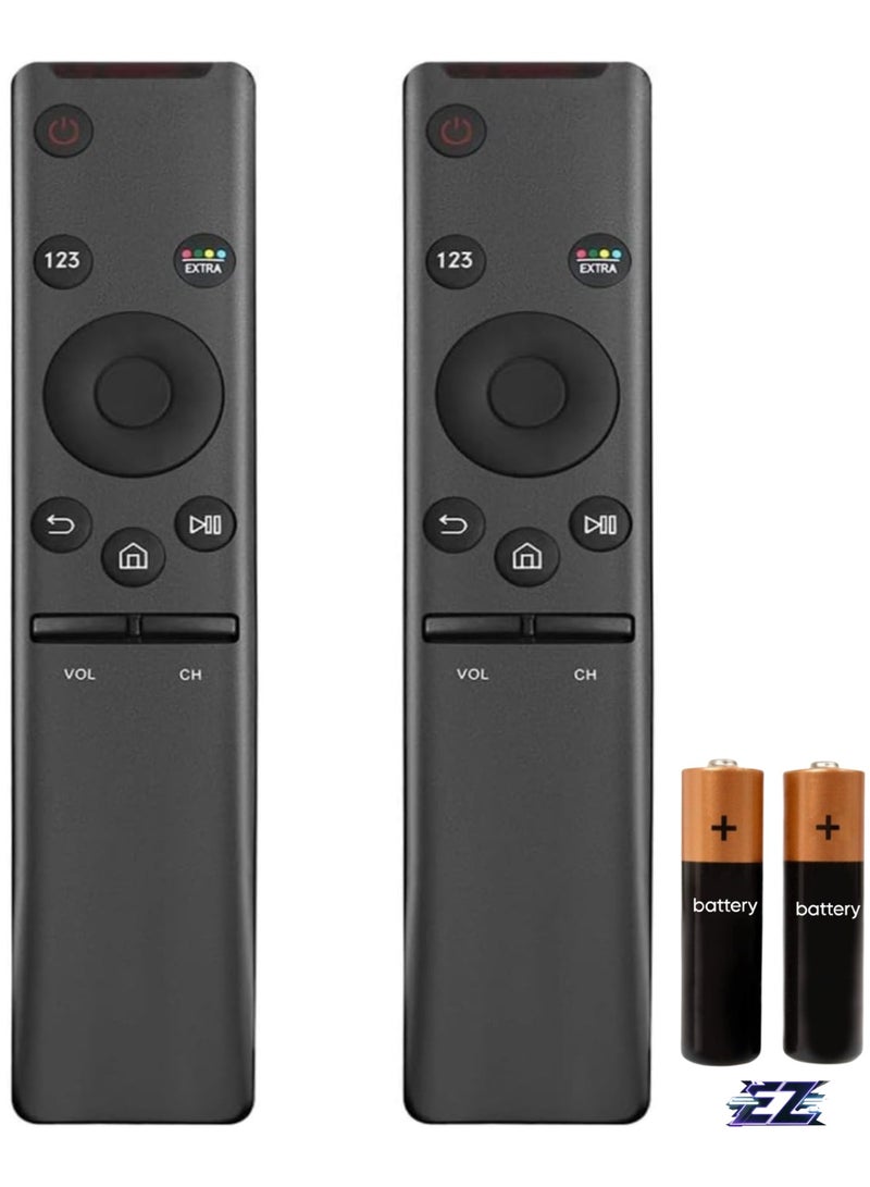 ELTRAZONE [2 Pack] Universal TV Remote Control for Samsung-TV-Remote, Compatible for All Samsung Smart Curved Frame QLED LED LCD TVs with battery - Image 1