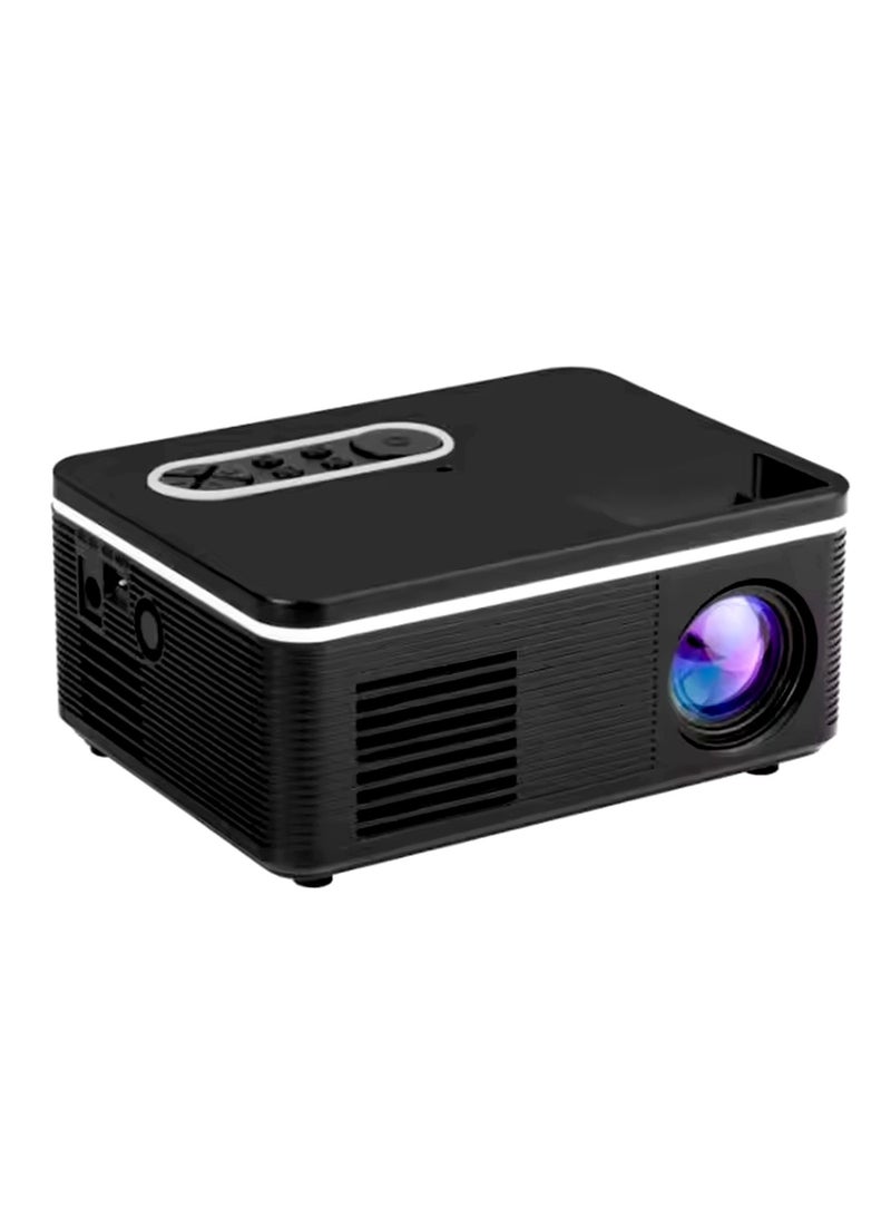 Generic Portable LED Projector with Accessories Black 