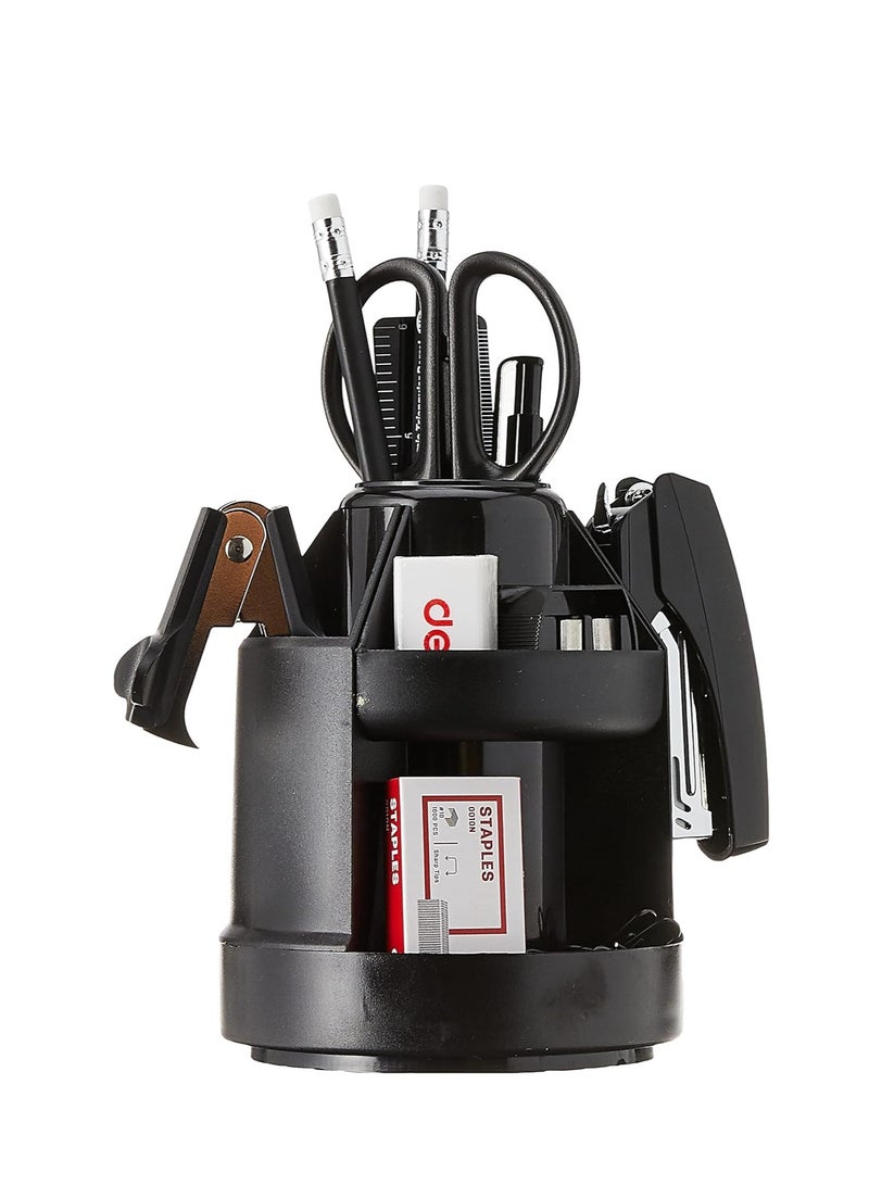 Deli Rotary Desk Organiser With Accessories Set - Image 2