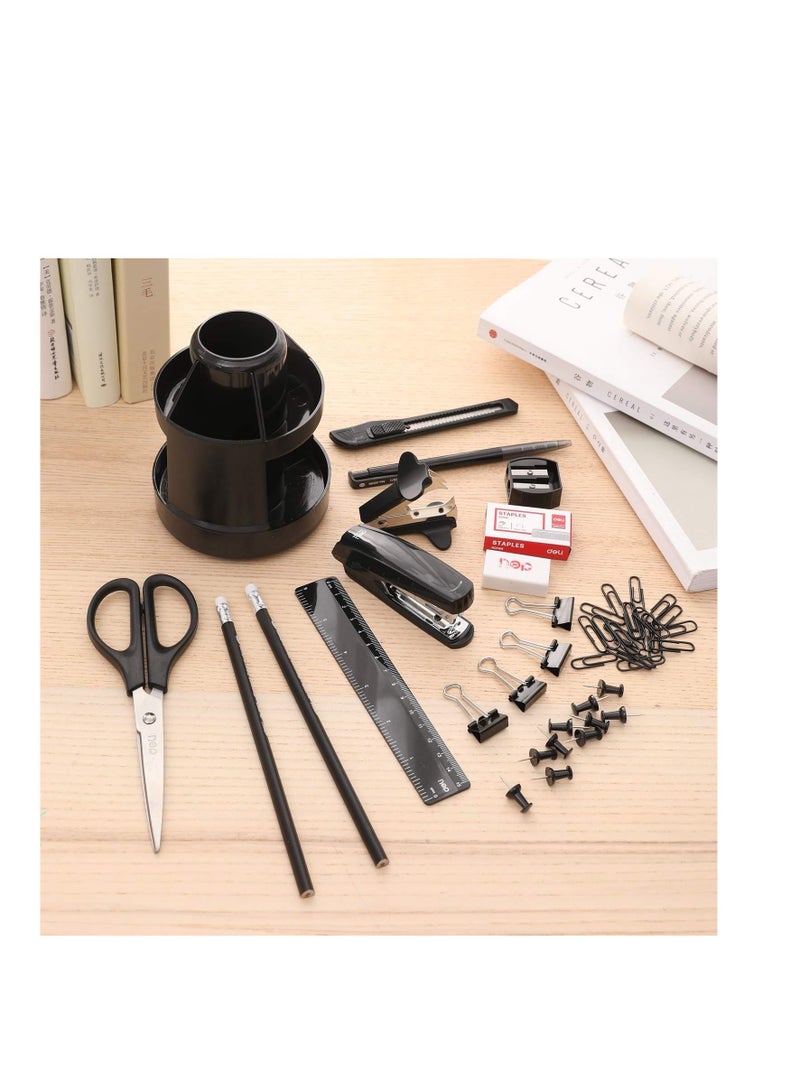 Deli Rotary Desk Organiser With Accessories Set - Image 3