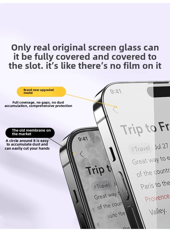 Generic - Applicable To For Iphone 15/14 Tempered Film For Iphone13promax Mobile Phone Film 12 Film 11 X Full Screen 15pr-Colour:[ultra Clear Style★Pack Of 2] Original Screen Glass◆50 Times Anti-fall And Anti-fingerprint◆Explosion-proof Upgrade◆Ar Anti-reflection-Size:For Iphone 15 Pro Max - Image 1