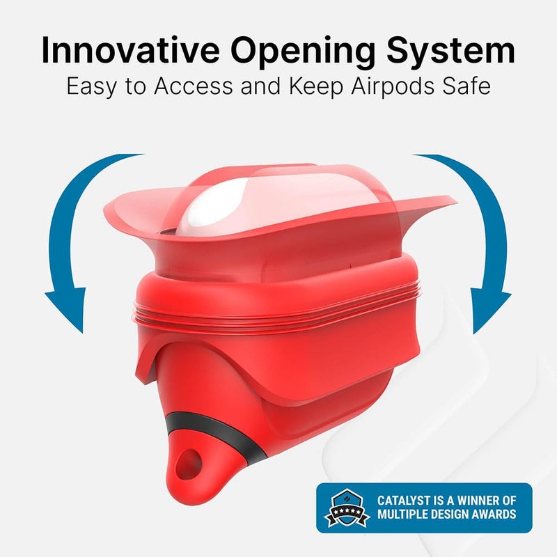 Catalyst Waterproof Case for AirPods Pro 2nd Generation and AirPods Pro 1st Generation - Wireless and USB-C Charging Compatible, One Piece Design, High Drop Protection Case with Carabiner - Image 5