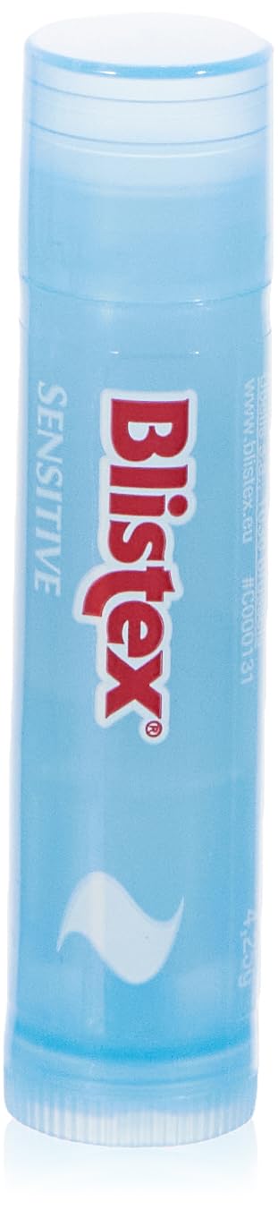 Blistex Simple & Sensitive Lip Balm, 0.15 Ounce Tube â€“ Hypo-Allergenic Unflavored Lip Balm, Gentle Lip Moisturizer For Dry Lips, Contains Shea & Cocoa Butter