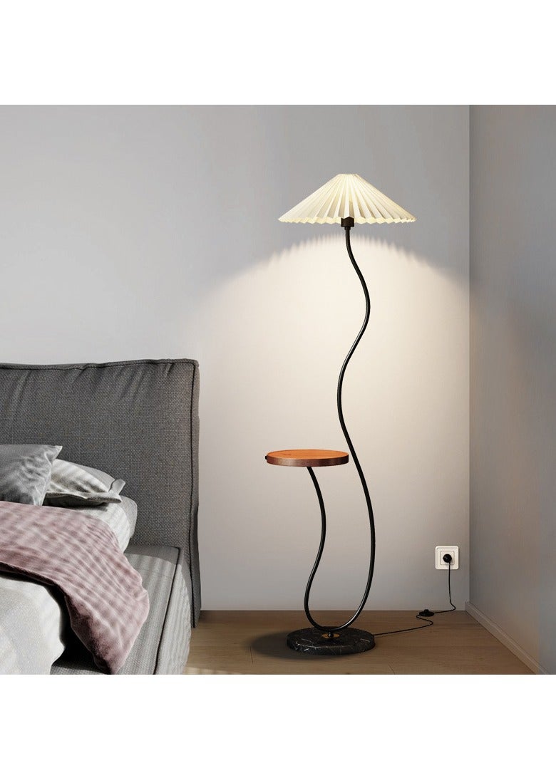 Captaintech Nordic Floor Lamp, Living Room Pleated Shelf, Living Room/Sofa Coffee Table Lamp, Bedroom Atmosphere Lamp, Pleated Black - Image 4