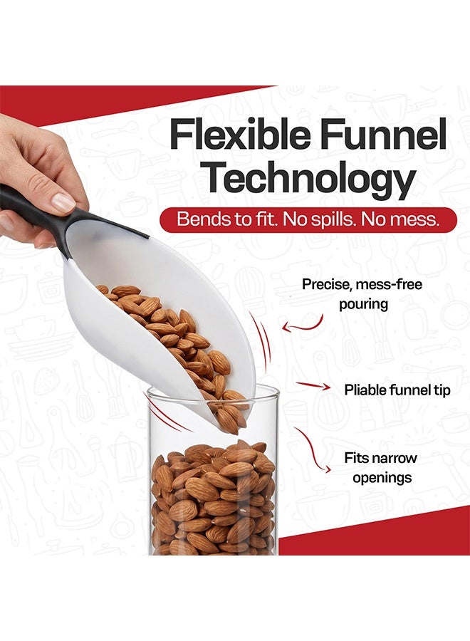 Multifunctional Kitchen Food Scoops, Ice Scoop, All-Purpose Utility Ice Scoop for Candy Flour Rice Popcorn Pet Food - Image 2
