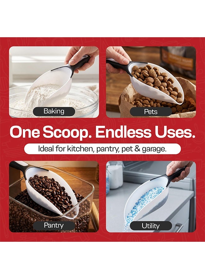 Multifunctional Kitchen Food Scoops, Ice Scoop, All-Purpose Utility Ice Scoop for Candy Flour Rice Popcorn Pet Food - Image 5