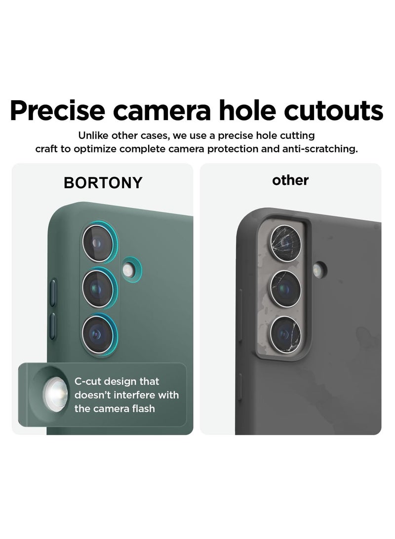 BORTONY Samsung Galaxy A35 Case Cover Flexible Soft Silicone Slim Fit Case for Galaxy A35 Anti Scratch with Inside Microfiber Lining Shockproof Protective Phone Case for Galaxy A35 Case 6.6 inch - Image 4