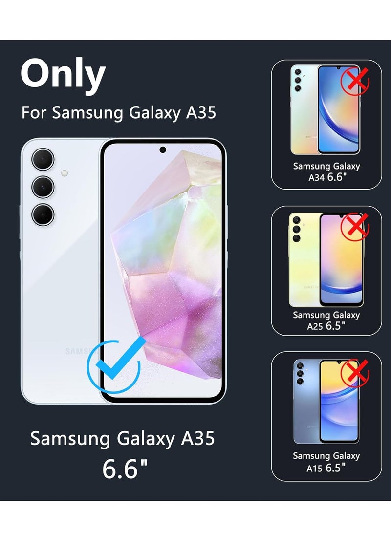 BORTONY Samsung Galaxy A35 Case Cover Flexible Soft Silicone Slim Fit Case for Galaxy A35 Anti Scratch with Inside Microfiber Lining Shockproof Protective Phone Case for Galaxy A35 Case 6.6 inch - Image 2