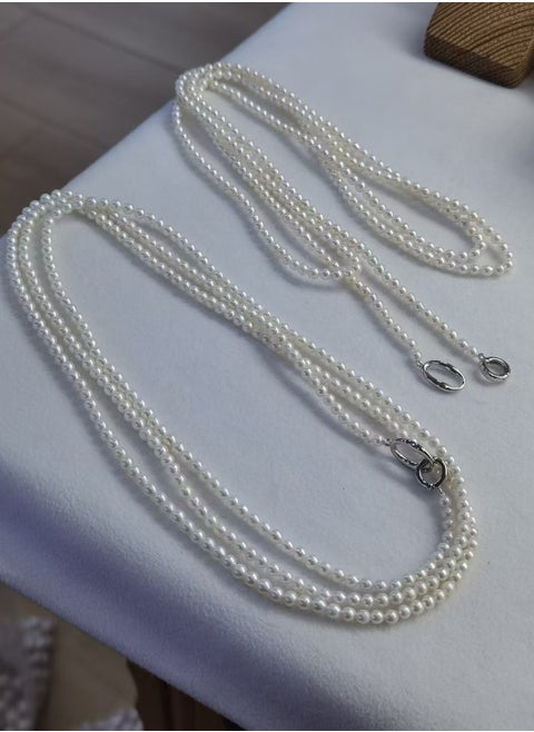 natural pearl necklace white
