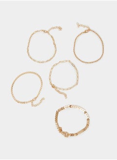 Styli Set of 5 - Assorted Chain Anklet  - Image 1