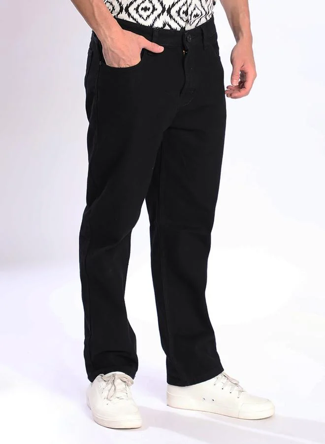 Styli Men Black Relaxed Fit Jeans By Bene Kleed
