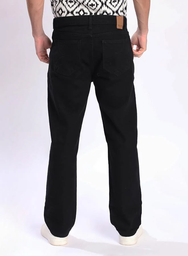 Styli Men Black Relaxed Fit Jeans By Bene Kleed