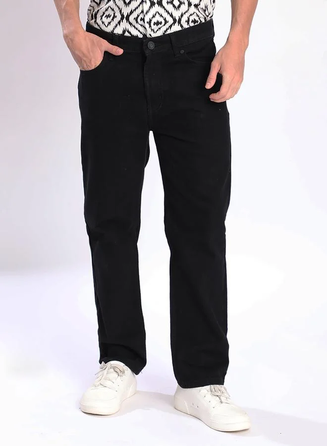 Styli Men Black Relaxed Fit Jeans By Bene Kleed