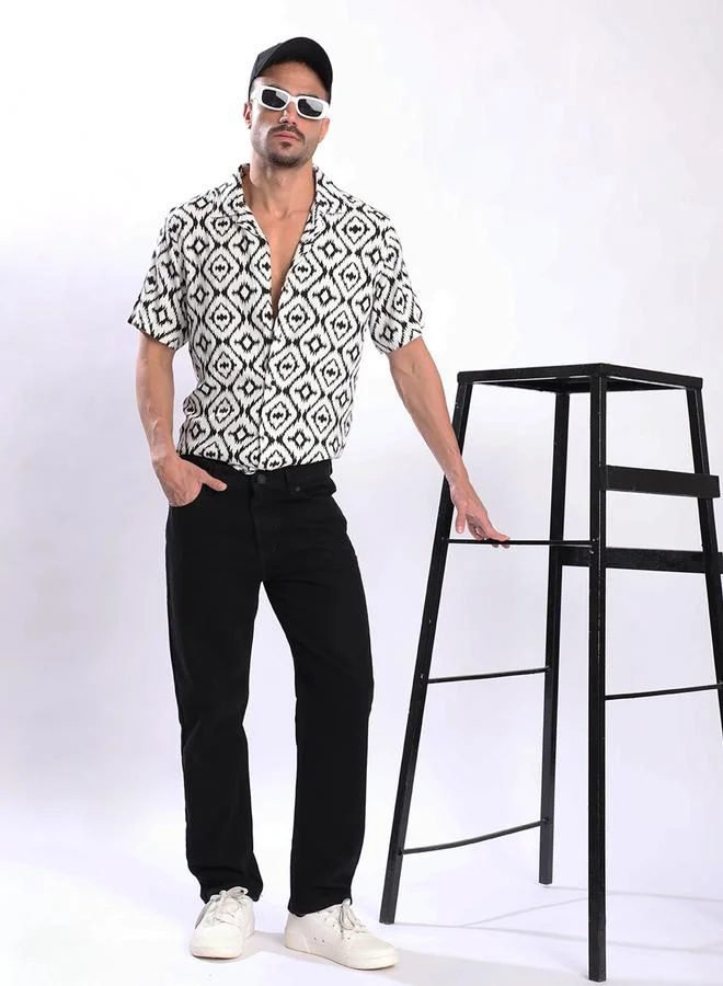 Styli Men Black Relaxed Fit Jeans By Bene Kleed