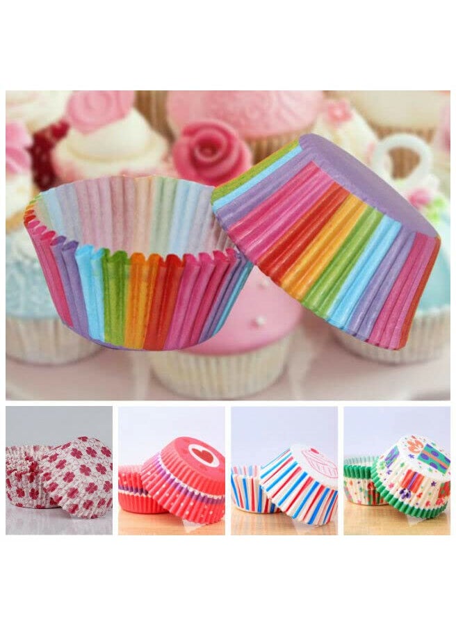 Glamifirsto Glamifirsto Multi Muffin Liners Cupcake Liner Baking Cup 100pcs Greaseproof Muffin Liners Holiday Cupcake Wrapper Paper  - Image 3