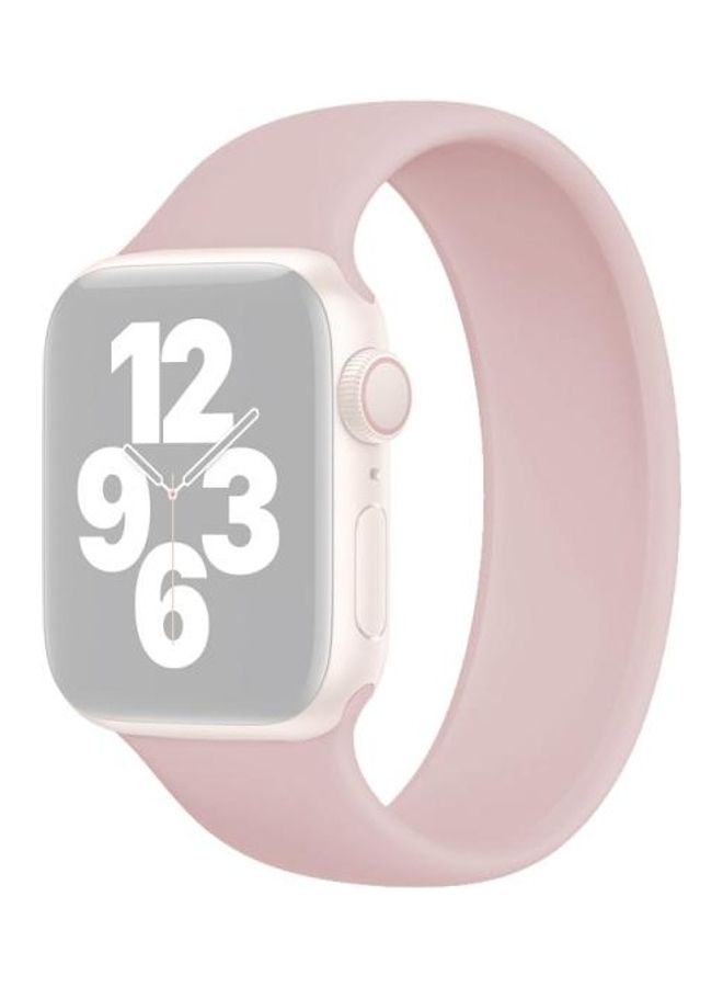 NIBEMINENT Elastic Replacement Wrist Watchband Gray Pink  - Image 2